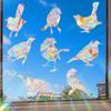 Rps857 Pájaro Transfronterizo Prisma Arcoíris Pegatina de Vidrio Electrostático Decoración Colorida de Vacaciones Película para Captar la Luz del Sol