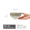 Tigela Cerâmica Estilo Japonês Retrô Formato Irregular Louça Criativa Esmaltada em Forno para Uso Doméstico Tigela de Arroz Tigela de Mingau Tigela Pequena Tigela de Arroz Tigela de Macarrão