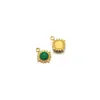 Colgante de Acero Inoxidable Sol Piedra Natural Chapado en Oro de 18K Colgante DIY Collar Pendientes Accesorios de Joyería Venta al por Mayor
