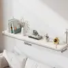 Estante de pared tabla de madera de una sola tabla sala de estar mesita de noche estante de soporte sin perforación estante flotante de pared para el hogar