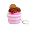 Juguete clicker para aliviar el estrés de pastel de helado impreso en 3D, lindo clicker de taza de postre para aliviar el estrés