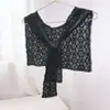 Nuevo Vestido Estilo Coreano Encaje Chal Pequeño Versátil Hueco Blusa de Mujer Verano Abrigo Pequeño Camisa de Manga Corta