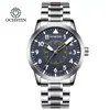 Relógio Mecânico Automático Masculino Augusten Business Suíço com Pulseira de Aço Inoxidável e Calendário, Atacado