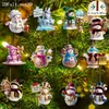 Nuevos productos transfronterizos: Colgantes de madera para decoración del hogar de Navidad y Halloween adecuados para varias fiestas navideñas y decoración del hogar