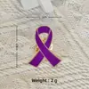 Broche de Lazo Colorido Transfronterizo Accesorios para Ropa Promoción Insignia de Concientización Prevención Insignia Metálica con Goteo de Aceite Medalla Conmemorativa
