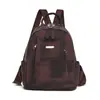 Mochila cruzada para mujer nueva, moderna, a la moda, casual, retro, bolso de hombro de gran capacidad, mochila simple de cuero suave