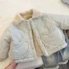 Chaqueta de Algodón para Niñas 2025 Invierno Nueva Moda Abrigo con Cuello de Felpa Cómodo Cálido Grueso Abrigo de Algodón Chaqueta de Algodón Versátil