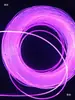 Fibra Óptica Guiadora de Luz Ultra Fina de 1 mm de Diámetro, Tira Guiadora de Luz Ultra Brillante Transparente Suave, Cable Emisor de Luz para Auriculares, Cable de Datos
