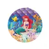 Decoraciones para Fiesta de Cumpleaños de Niña con Temática de Sirena, Cubiertos Desechables y Platos de Papel con Dibujos Animados, Disponibles en Stock