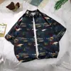 Camisa de Flores Hawaianas Verano Camisa para Hombre Top Holgado Casual Manga Corta Secado Rápido Camisa para Vacaciones en la Playa junto al Mar