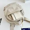 Bolso Pequeño Redondo Nuevo Primavera 2026, Bolso para Teléfono Móvil, Bolso de Hombro Cruzado Versátil de Nylon de Color Sólido, Bolso Cruzado Pequeño Ligero y Sencillo