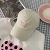 Sistema de color Morandi estilo coreano de la abuela Chen gorra de béisbol lavada de ala suave para mujer gorra de pico de pato versátil de alta gama que adelgaza el rostro
