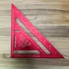 Régua triangular transfronteiriça de 12 polegadas, unidades métricas e imperiais, liga de alumínio espessada, esquadro de 90 graus para marcenaria, régua de medição e marcação