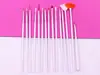 Conjunto de Canetas para Nail Art de 15 Peças Pincel de Plástico para Nail Art Caneta para Pintura Pincel para Unhas Conjunto de Nail Art Caneta Aquarela Vendas Diretas