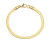 Emanco Pulsera Simple de Cadena de Hueso de Serpiente de Acero Inoxidable para Mujer, Pulsera Delgada Versátil de Cadena de Serpiente Plana, Pulsera Ins para Pareja