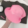 Nuevo Sombrero de Pescador Transpirable Color Caramelo Secado Rápido Lazo Estudiante Chica Linda Protección Solar Sombrero de Montañismo