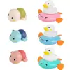 Brinquedos de Banho para Bebê Pato Pequeno Brinquedo Desenho Animado Crianças Bebê Tartaruga Brincadeira na Água Corda Menina Menino Brincadeira na Água