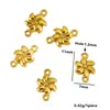 62 Estilos Colgantes Pequeños de Acero Inoxidable con Doble Agujero Abeja Flor Concha Marina Colgante Doble Accesorios DIY Accesorios de Acero de Titanio Venta al por Mayor
