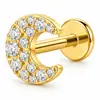Pendientes de alta gama de aleación de titanio F136 europeos y americanos, pendientes de ópalo ultra brillantes y exquisitos, joyería, pendientes de botón, venta al por mayor