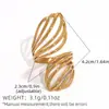 Anillos con un Toque de Lujo de Nicho, Empaque de Joyería Estilo Ins de Lujo Ligero, Joyería Geométrica Hueca para Mujer, Venta al por Mayor Transfronteriza de Verano