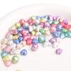 Perla de imitación ABS color mezclado lazo pequeño calabaza estrella de cinco puntas corazón de durazno cuentas sueltas hechas a mano diy accesorios para pulsera con cuentas