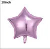 Globo de aluminio de estrella de cinco puntas de 18 pulgadas para decoración de bodas, fiestas de cumpleaños y bodas, venta al por mayor