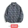 Camisa de Manga Larga Retro Étnica Tejida Bordada Estilo Barroco Japonés Vintage para Hombre Holgada Ropa de Abrigo Otoño e Invierno Primavera y Otoño