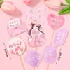 Decoración para Pastel del Día de San Valentín Chino 2025 Inserto Confesión de Amor Más en el Día de San Valentín Chino y el Día de las Parejas