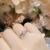 Camellia nuevo estilo mismo mostrador Hong Kong anillo de boda huevo de ganso nicho simple brillante anillo chapado en oro de 18 quilates femenino