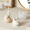Portavelas de Conejo de Aromaterapia de Yeso DIY Molde de Silicona Molde para Velas de Conejo de Pascua En Stock Venta al por Mayor