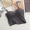 Camisole Esportiva de Seda de Gelo Estilo Port Inner Wear Outer Wear Spice Girls Costas Bonitas Slim Fit Peça Única Top Curto Verão Mulheres