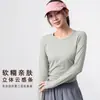 Top de Yoga de Primavera sin Costuras con Diseño Fruncido, Alta Elasticidad, Corte Ajustado, Cuello Redondo, Manga Larga, Top Deportivo de Secado Rápido para Mujer