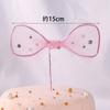 Rosa Girly Coração Decoração Do Bolo Plug-in Nuvem Arco-Íris Princesinha Fada Bebê Menina Aniversário Plug-in