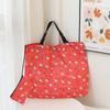 Bonito desenho animado grande impermeável dobrável portátil ecologicamente correto bolsa pendurada pequena bolsa de compras boneca bolsa de ombro