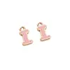 Aleación Cuentas con Letras para Goteo de Aceite Colgante Cuentas Sueltas DIY Pulsera Hecha a Mano Accesorios de Joyería Venta al por Mayor Letras Accesorios DIY
