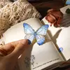 Marcador de Página Metálico Borboleta Retrô Personalizado Estilo Chinês Clássico High-End Exquisito Souvenir Cultural e Criativo Suporte de Página de Livro Personalizado