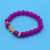 Color ágata imitación cuentas doradas pulsera valiente pulsera de cuentas de Buda puesto de joyería joyería tienda de oro regalos de atracción