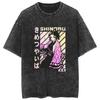 Camiseta lavada transfronteriza vestida con la animación de Demon Slayer Ghost Blade Summer Couple de manga corta