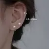 Brincos de Nó Ruyi em Prata Esterlina 925 para Mulheres com Orelhas Perfuradas 2025 Nova Moda Estilo Quente Brincos Simples Brincos de Hélice