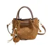 Bolsa de Mão Coreana Bolsa Transversal Feminina Bolsa de Mão Mãe e Filho Fashion Versátil para o Dia a Dia Qualidade Bolsa de Ombro Único Estilo Balde