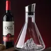 Decantador de Vino Tinto Cascada de Iceberg para Uso en Casa, Dispensador de Vino de Cristal de Lujo de Alta Gama, Dispensador de Licores