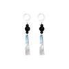Guofeng Brincos Longos Pretos Novo Estilo Chinês Cool Ink Ear Fivela Nova Vintage Elegante Brincos Antigos Mulheres