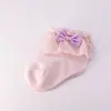 Meias de Renda para Bebê com Laços, Meias de Renda Fofas para Bebê Princesa, Meias de Malha Estilo Coreano Transfronteiriças para Meninas e Crianças no Verão