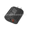Carregador Multicarregador USB PD Duplo de 40W ACC Aplicável a Celulares Apple Android Cabeça de Carregamento Carregador de Viagem Regulamentações Europeias e Americanas