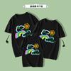 Camisetas de Manga Corta con Cuello Redondo a Juego para Padres e Hijos 2023, Uniformes para Clases de Actividades, Conjuntos Rojos para Madre e Hija, Madre e Hijo, Familia de Tres, Casuales y Versátiles