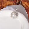 Cross-Border rodada oco vida árvore pingente natural de cristal branco ametista colar diy acessórios europeus e americanos pingente ornamentos