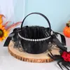 Cesta de Flores Preta Estilo Floresta Tema Estúdio Fotográfico Decoração Fotografia Adereços Casamento Retro Elegante Estilo Hepburn Cesta para Armazenamento de Frutas