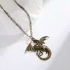 Explosiones Transfronterizas Piratas del Caribe Collar de Calavera Colgante del Rey del Mar Joyería de Aleación Llavero de Dragón
