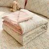 Colcha de verão grau materno e infantil para dormir sem roupa, algodão fresco estilo ins como nuvem, colcha de ar condicionado ultrassuave, colcha fina de verão, edredom de dormitório