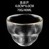 Taza de té Taza de anfitrión Juego de té de vidrio para el hogar Niñas Alto valor Pintado a mano Tamaño pequeño Taza de degustación Taza para oler